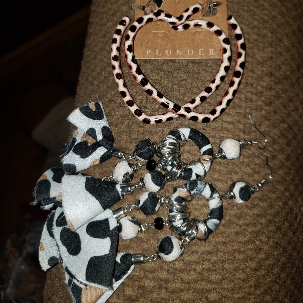 3 sets of earrings